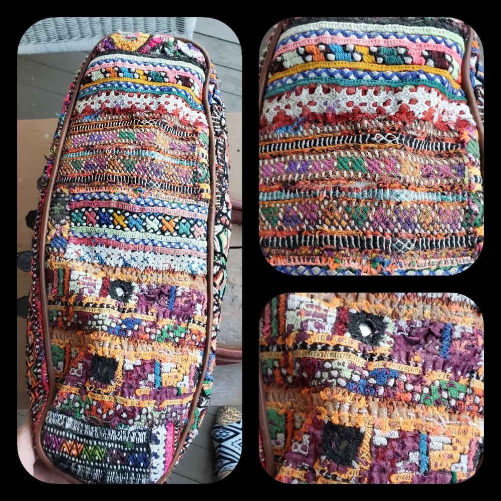 Artisan Banjara zari Boho Embroidered bag Handmade Patchwork Repurposed